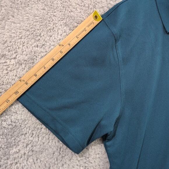 Grand Slam Performance Golf Shirt Men's XL Polo UPF 50 Wicking Deep Teal NWT - Picture 6 of 11